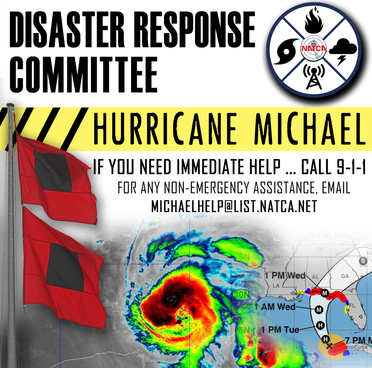 Hurricane Michael Help Graphic