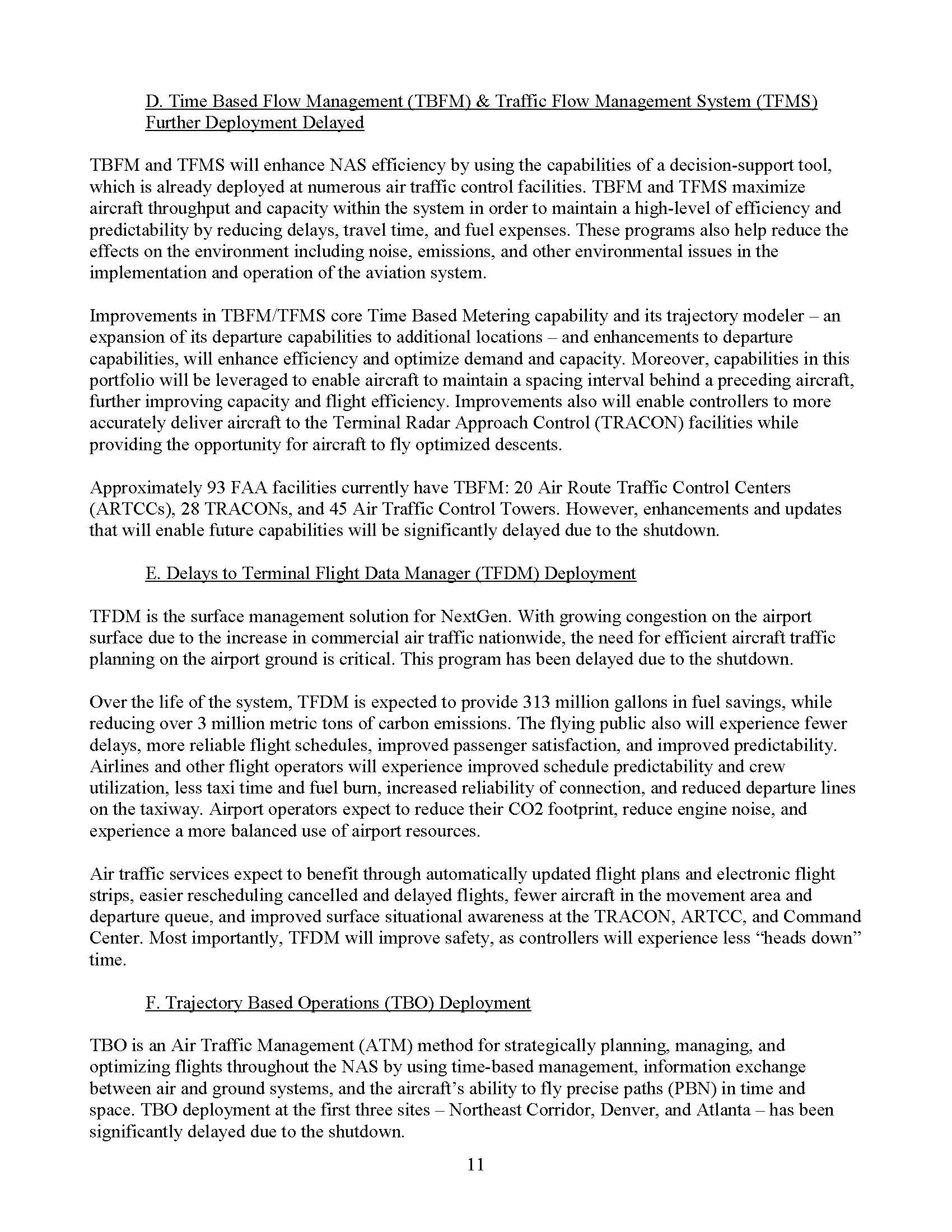 NATCA Paul Rinaldi Written Testimony for TI Aviation Subcommittee Feb 13 2019 FINAL Page 01