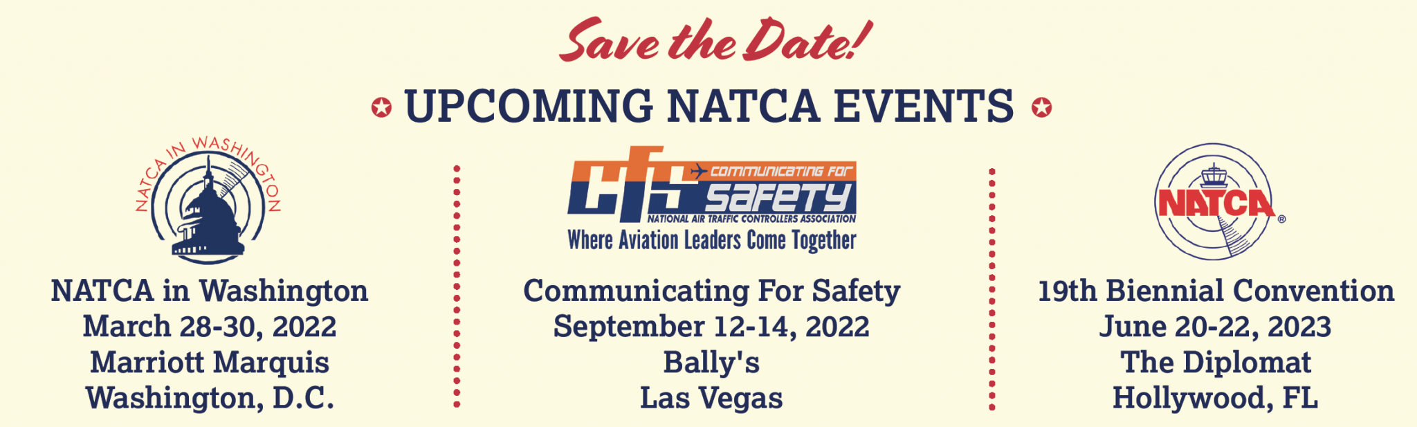 Save the Date NATCA Events NATCA