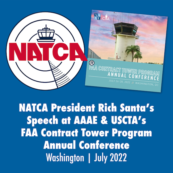 Santa Speaks at AAAE/USCTA’s FAA Contract Tower Program Annual