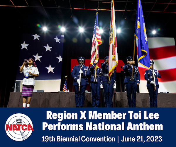 Region X Member Toi Lee Sings National Anthem at Fort Lauderdale Convention