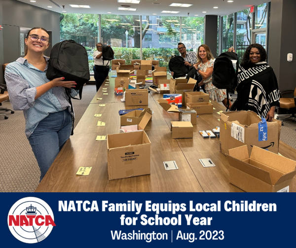 NATCA Family Equips Local Children for School Year