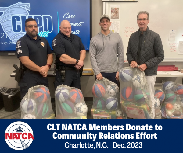 CLT NATCA Members Donate Toys to Community Effort
